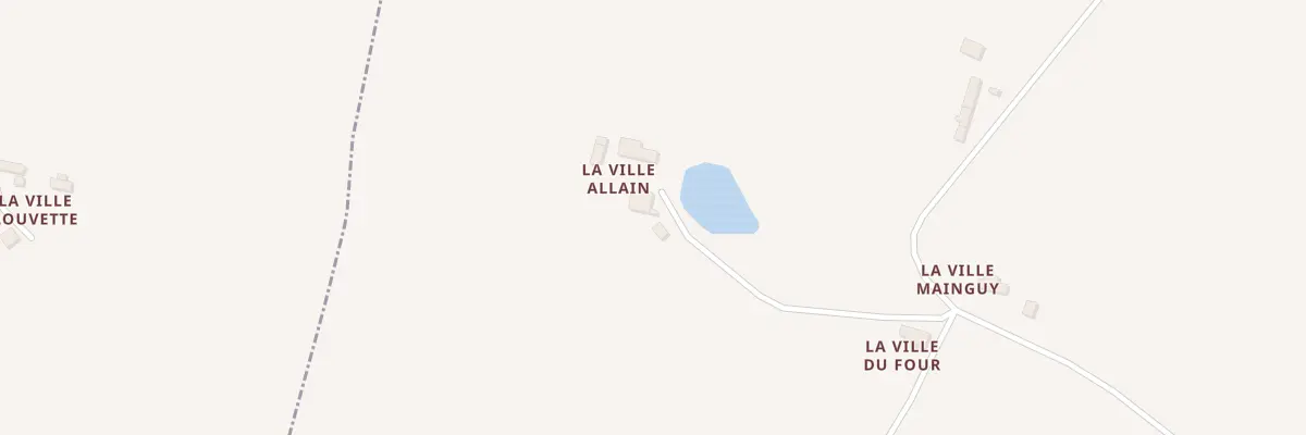 Plan du 5274 La Ville Allain à Landujan