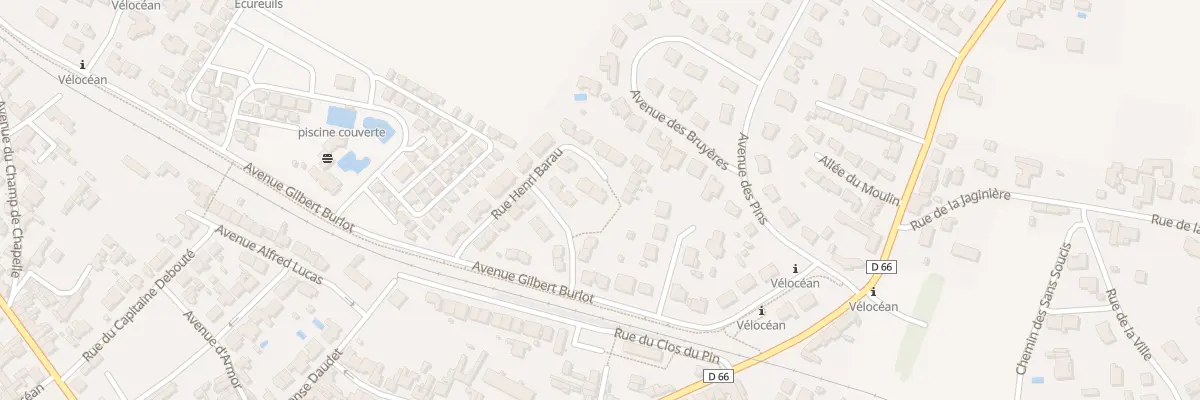 Plan du 13 Rue Henri Barau à La Bernerie-en-Retz