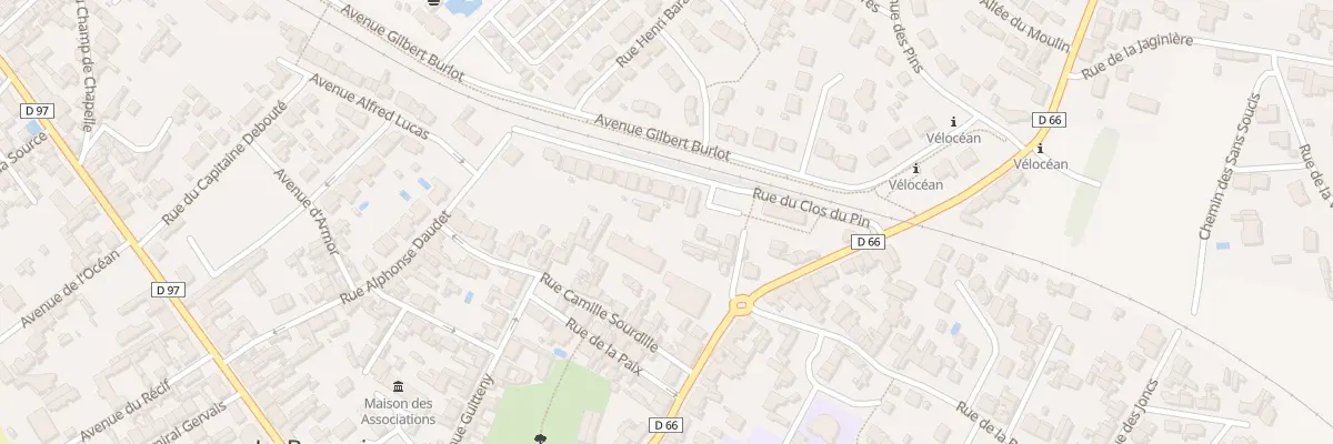 Plan du 7B Pas de la Gare à La Bernerie-en-Retz