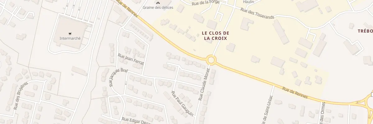 Plan du 10 Rue Berthe Morisot à Montauban-de-Bretagne