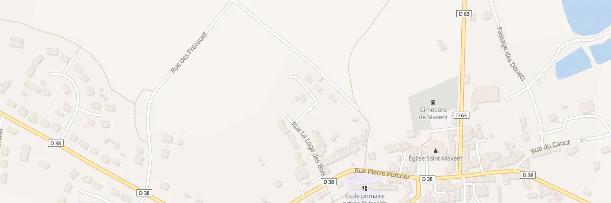 Plan du 1 Rue le Clos de la Fontaine à Maxent