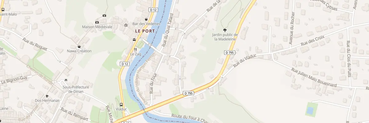 Plan du 12 Rue de l’Abbaye à Lanvallay