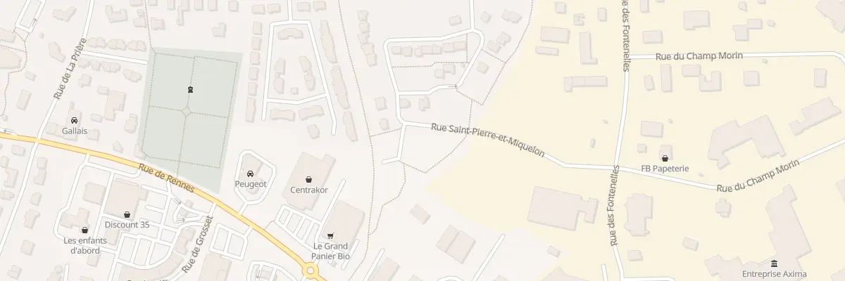 Plan du 4 Rue Saint Pierre et Miquelon à Montauban-de-Bretagne
