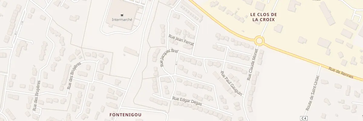 Plan du 27 Rue Jacques Brel à Montauban-de-Bretagne
