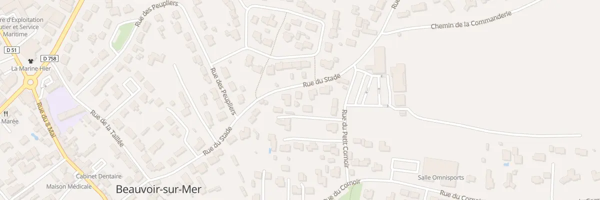 Plan du 42 Rue du Stade à Beauvoir-sur-Mer