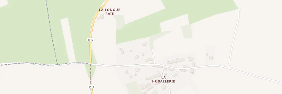 Plan de La Huballerie à Calorguen