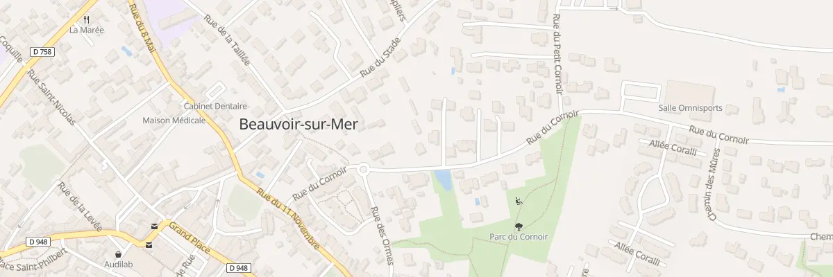 Plan du 13B Rue du Cornoir à Beauvoir-sur-Mer