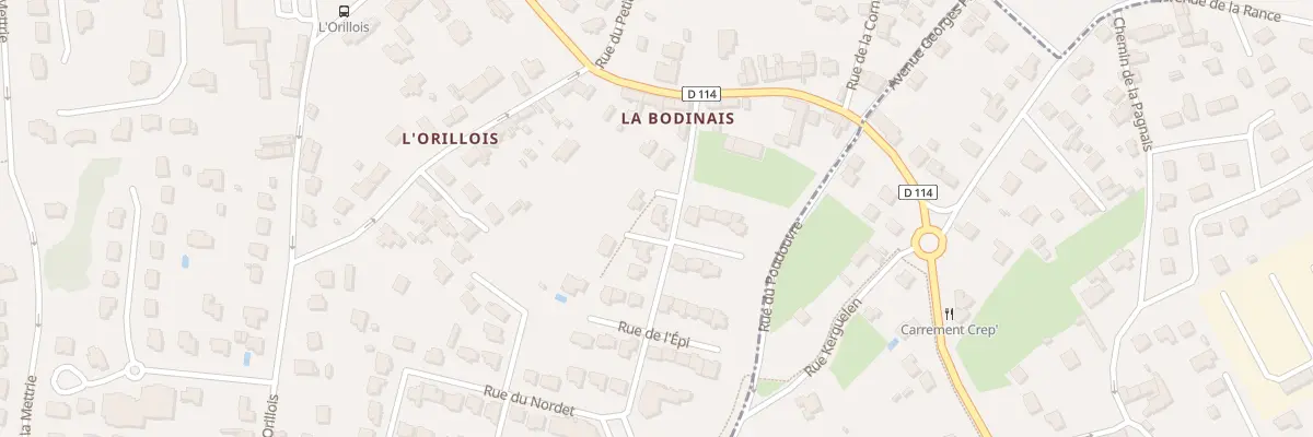 Plan du 2 Rue de la Bodinais à Dinard