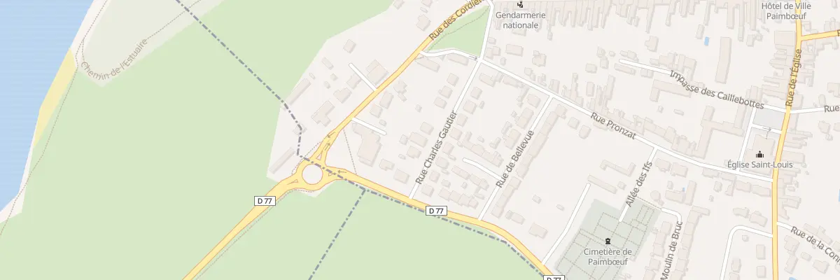 Plan du 10 Rue Charles Gautier à Paimbœuf