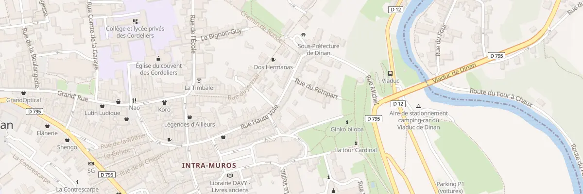 Plan du 38 Rue Haute Voie à Dinan