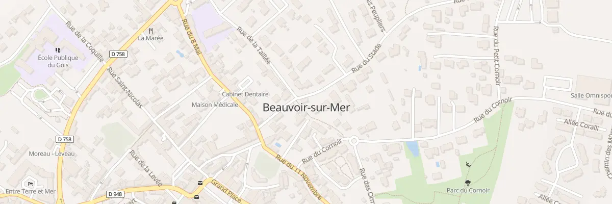 Plan du 6 Rue du Stade à Beauvoir-sur-Mer