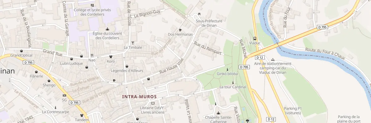 Plan du 32 Rue Haute Voie à Dinan