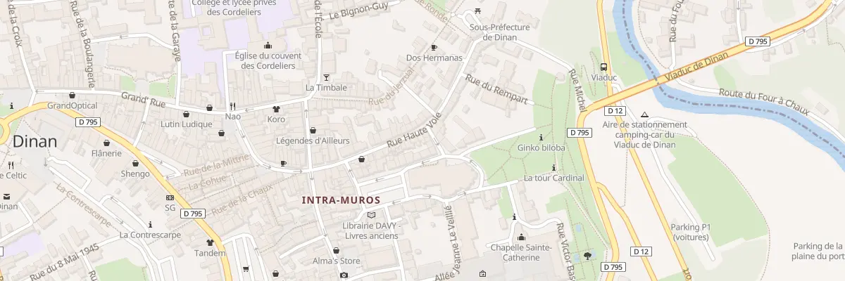 Plan du 24 Rue Haute Voie à Dinan