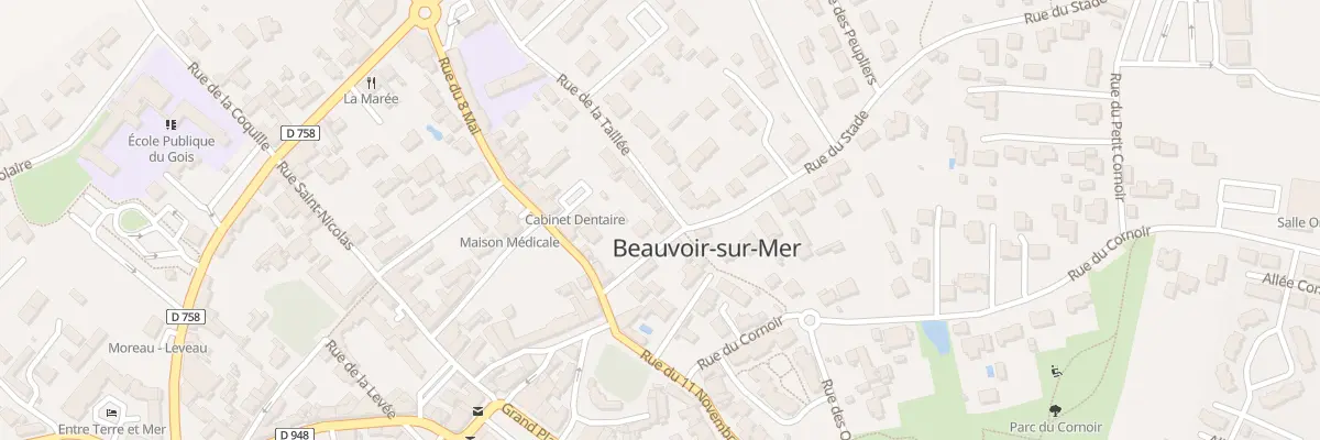 Plan du 7 Rue du Stade à Beauvoir-sur-Mer