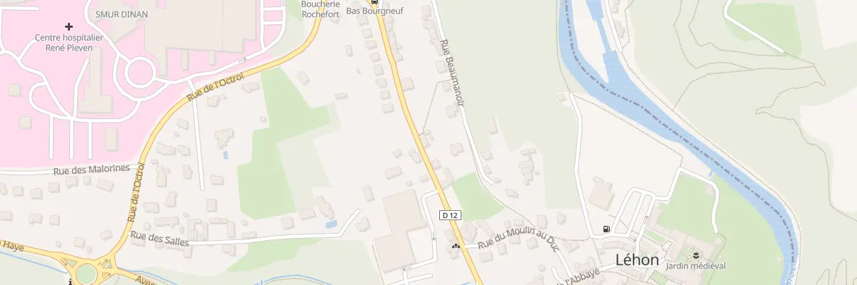 Plan du 27 Rue du Bas Bourgneuf à Dinan