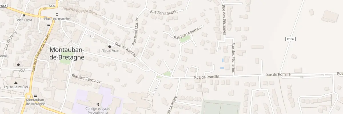 Plan du 3 Rue Jean Mermoz à Montauban-de-Bretagne