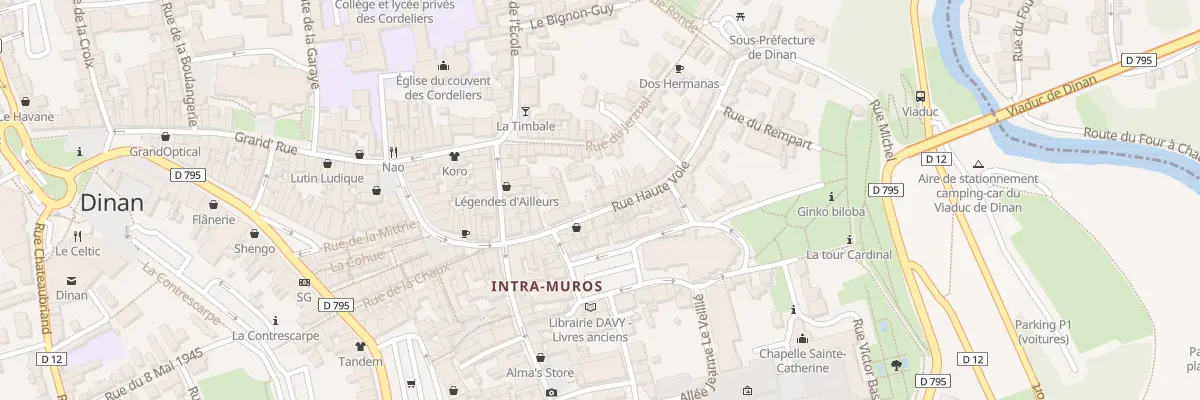 Plan du 7 Rue Haute Voie à Dinan