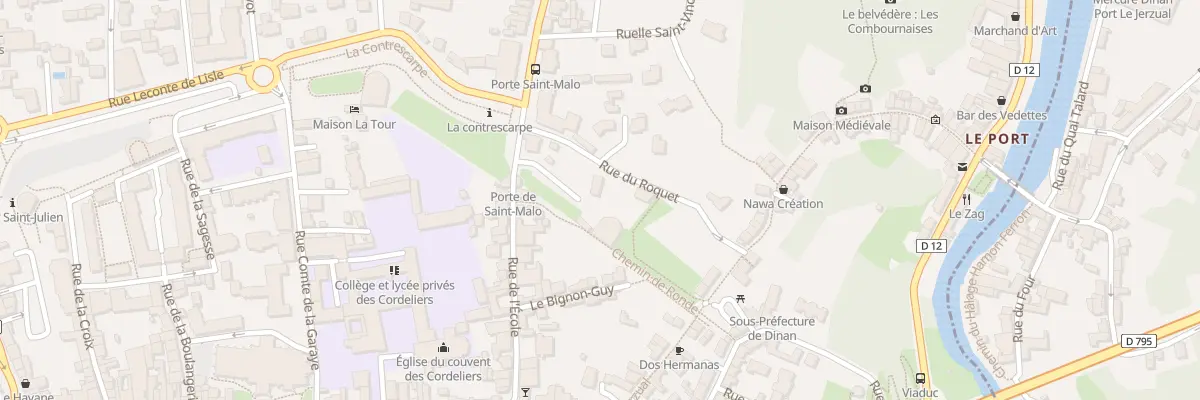 Plan du 6 Rue du Roquet à Dinan