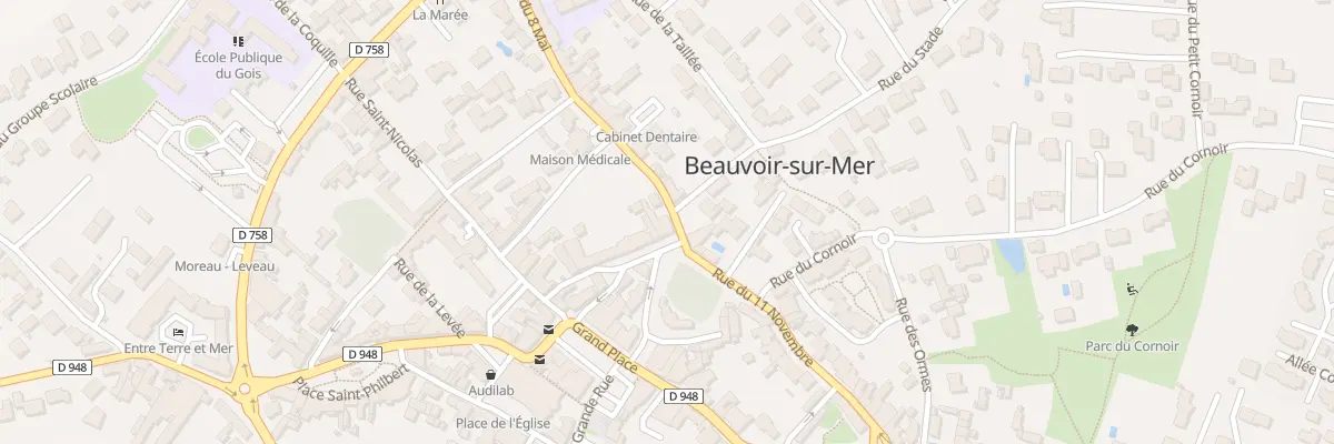 Plan du 1 Rue du Huit Mai à Beauvoir-sur-Mer