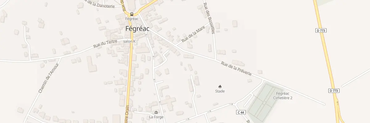 Plan du 30 Rue de la Préverie à Fégréac