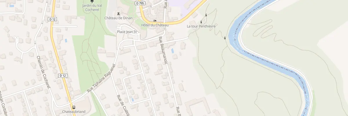 Plan du 3 Rue Beaumanoir à Dinan