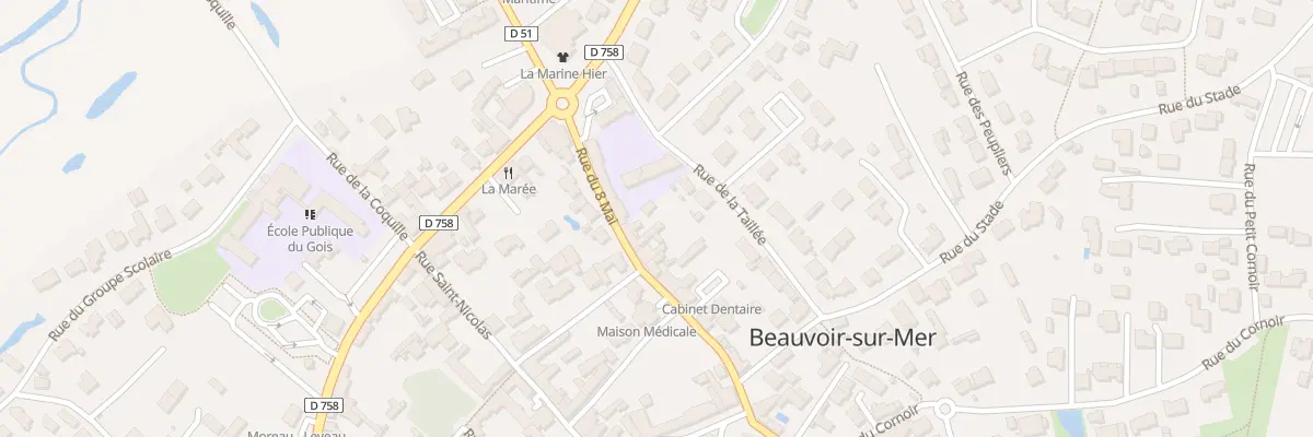 Plan du 24 Rue du Huit Mai à Beauvoir-sur-Mer
