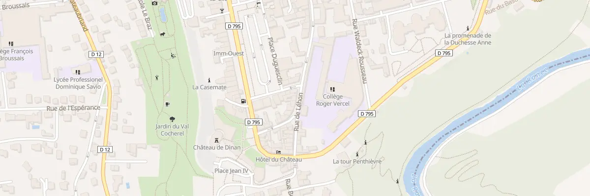 Plan du 25 Rue de Léhon à Dinan