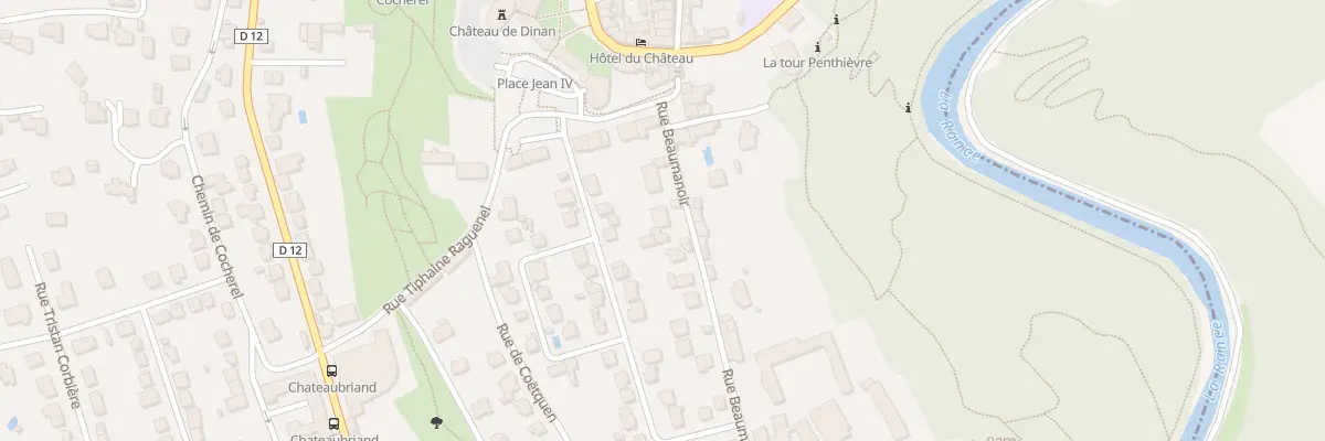 Plan du 10 Rue Beaumanoir à Dinan
