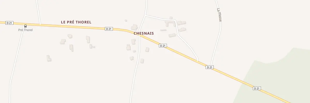 Plan du 5715 La Chesnais à Médréac
