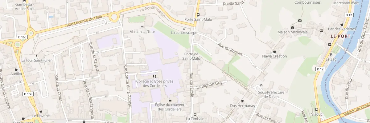 Plan du 27 Rue de l’Ecole à Dinan