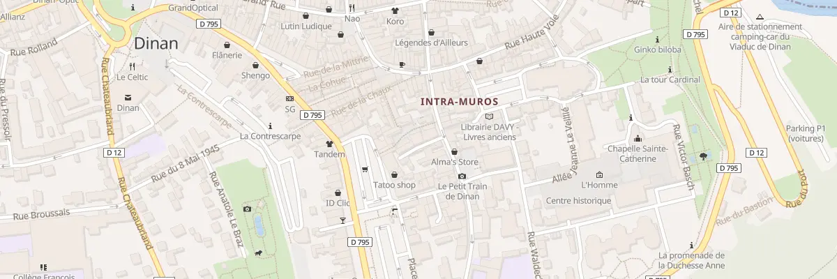 Plan du 17 Rue de l’Horloge à Dinan
