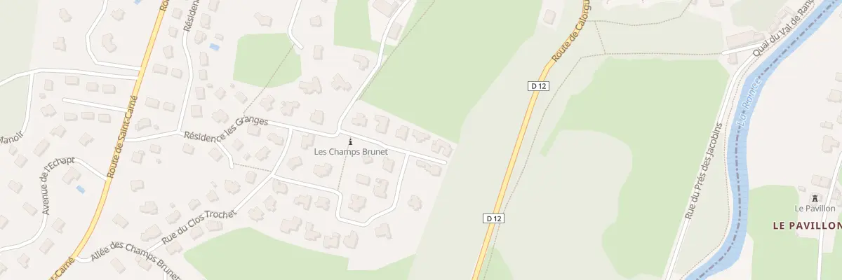 Plan du 7 Rue de la Vallee aux Moines à Dinan