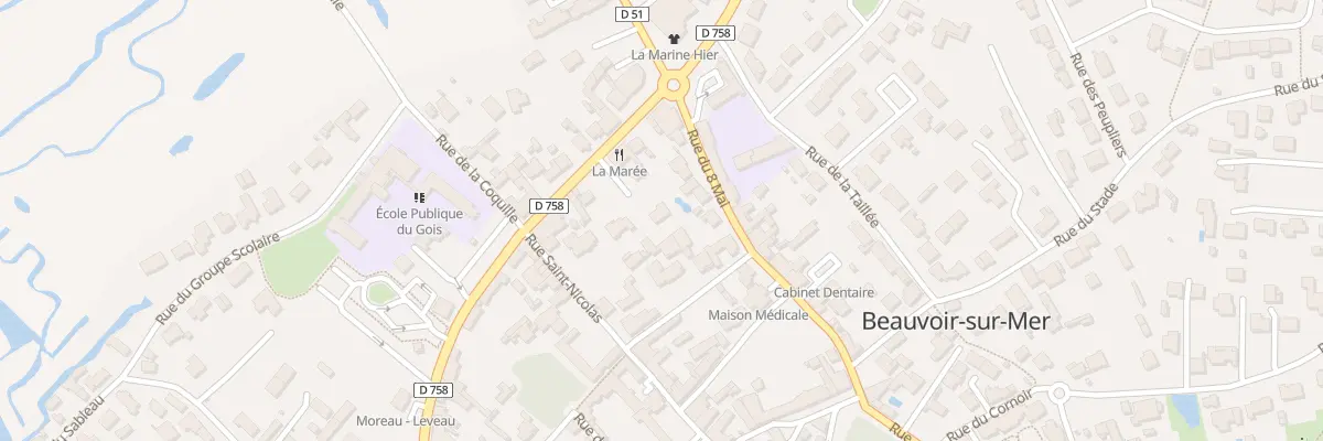 Plan du 28A Rue de Nantes à Beauvoir-sur-Mer