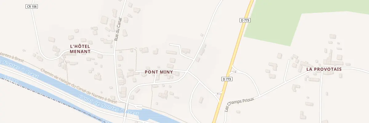 Plan du 20 Rue de Pont Miny à Fégréac
