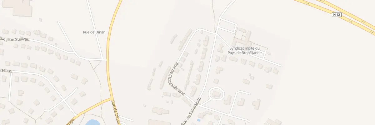 Plan du 14 Rue de Châteaubriand à Montauban-de-Bretagne