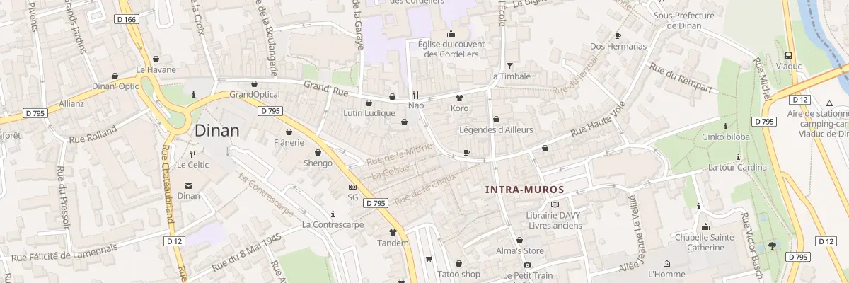 Plan du 2 Rue de la Mittrie à Dinan