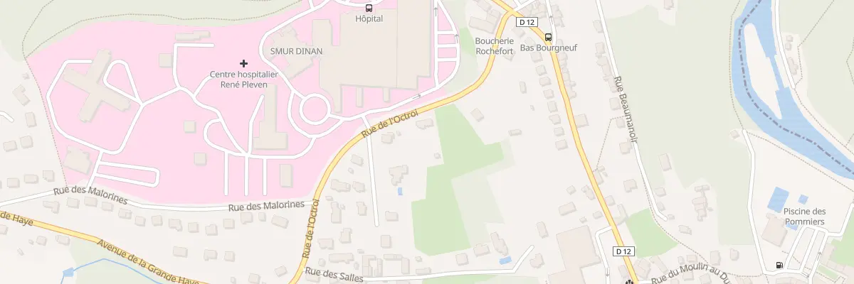 Plan du 8 Rue de l’Octroi à Dinan
