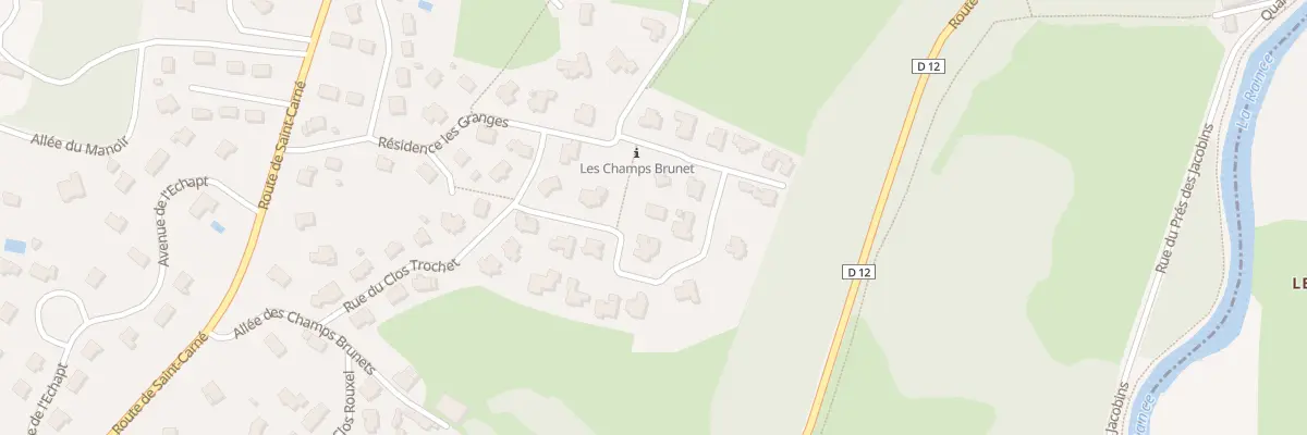Plan du 12 Rue de la Vallee aux Moines à Dinan