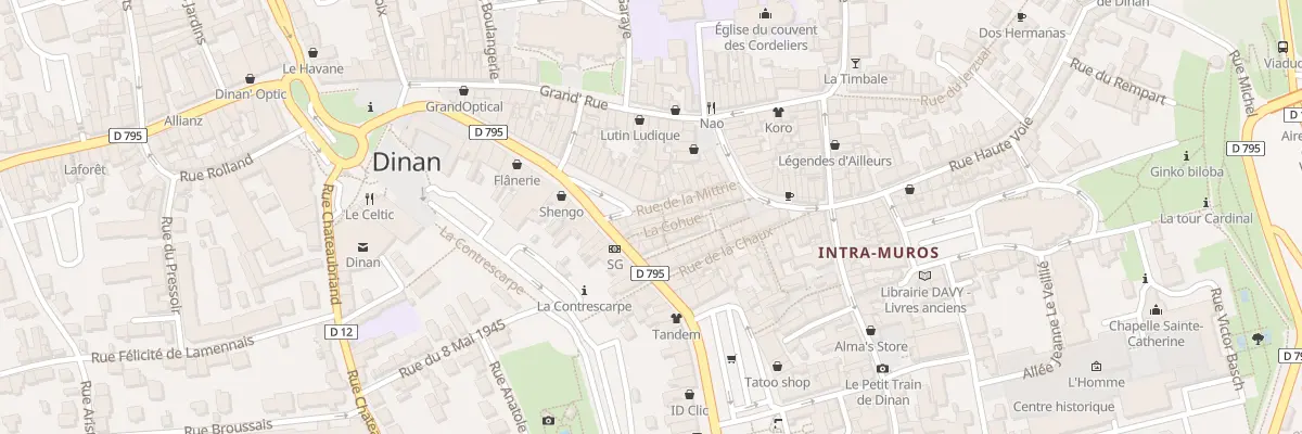 Plan du 21 Rue de la Mittrie à Dinan