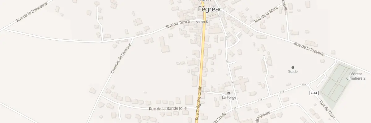 Plan du 44B Rue Grégoire Orain à Fégréac