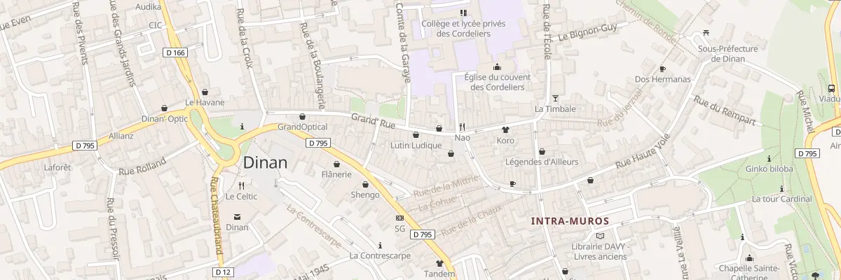 Plan du 9 Grande Rue à Dinan