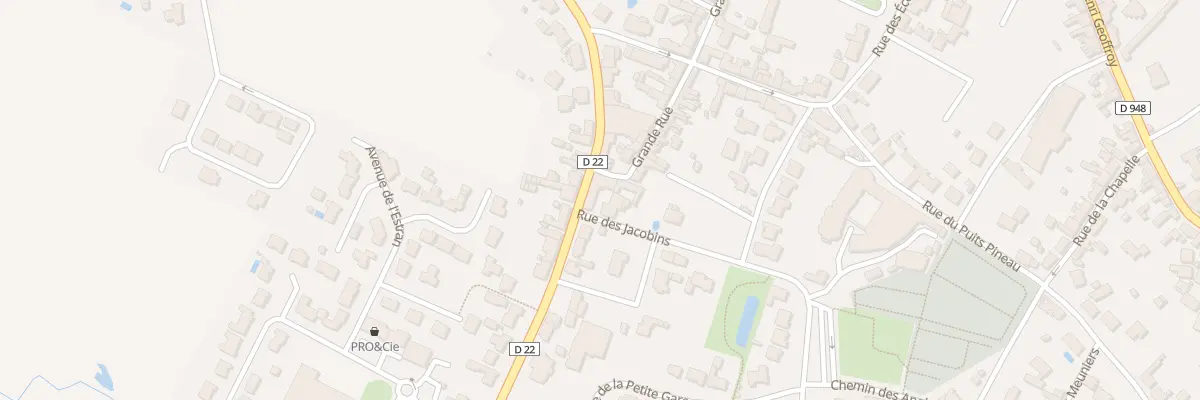 Plan du 23 Rue des Sables à Beauvoir-sur-Mer