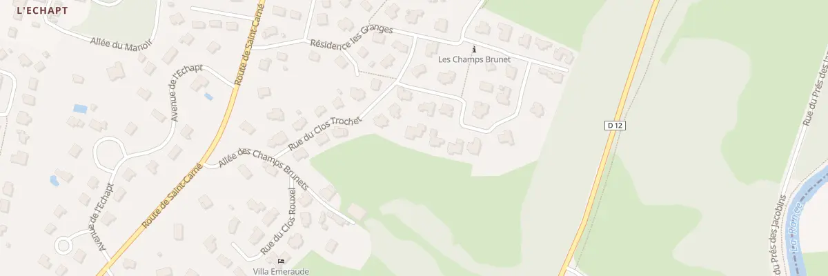 Plan du 27 Rue de la Vallee aux Moines à Dinan