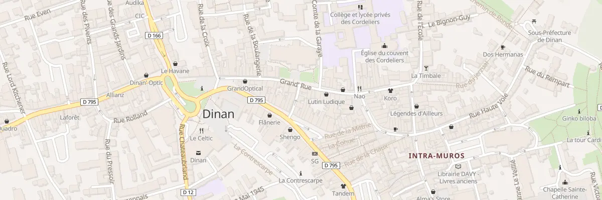 Plan du 10 Rue de Grâce à Dinan