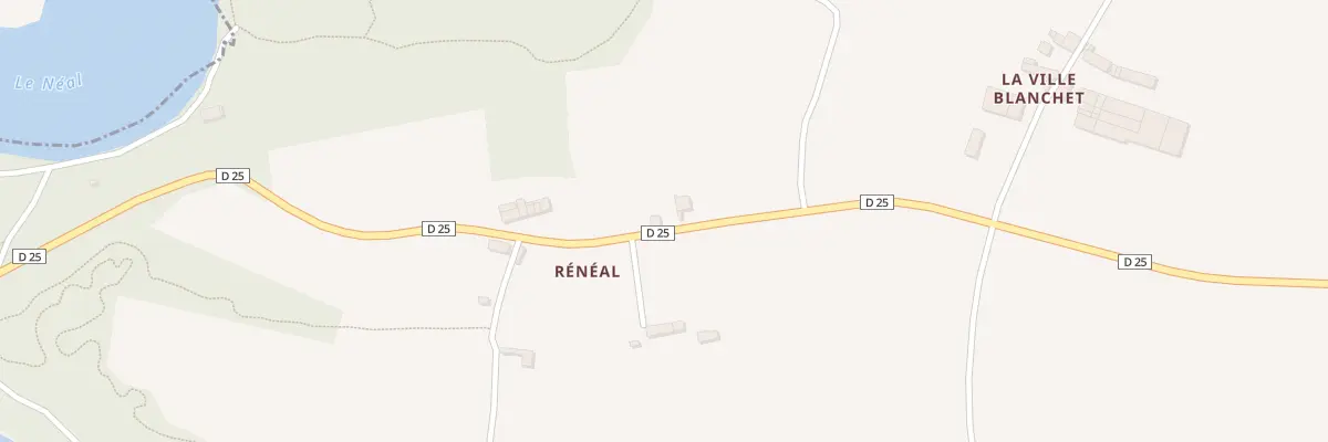 Plan du 5204 Rénéal à Plouasne
