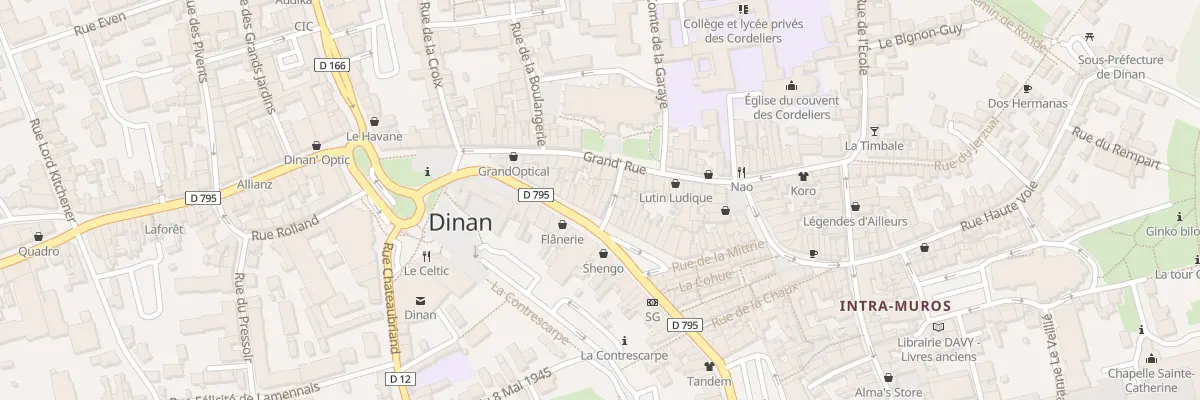 Plan du 5 Rue de Grâce à Dinan