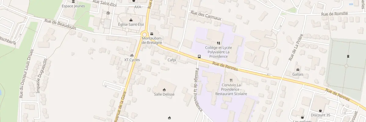 Plan du 20 Rue de Rennes à Montauban-de-Bretagne