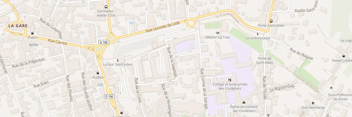 Plan du 3 Rue Marie Dagorne à Dinan