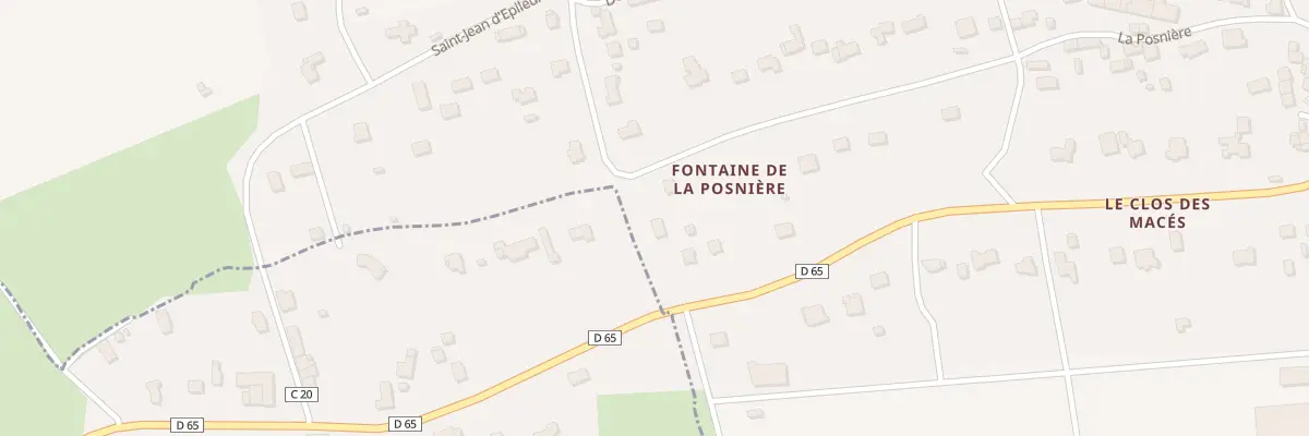 Plan du 5658 Fontaine de la Posniere à Sainte-Marie