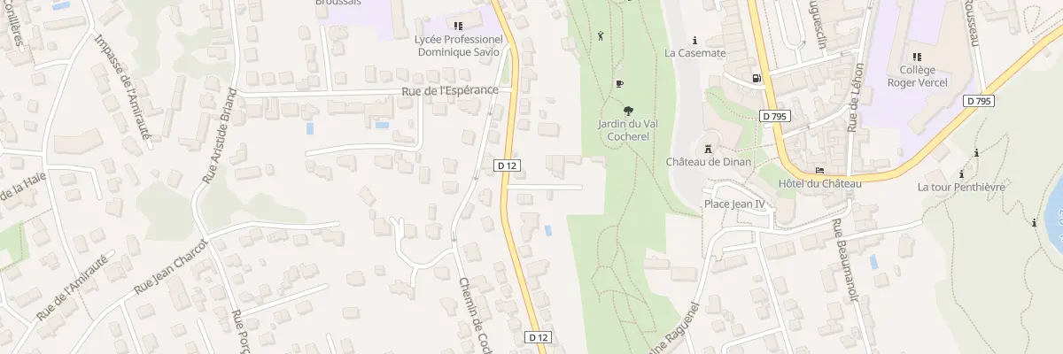 Plan du 55 Rue Chateaubriand à Dinan
